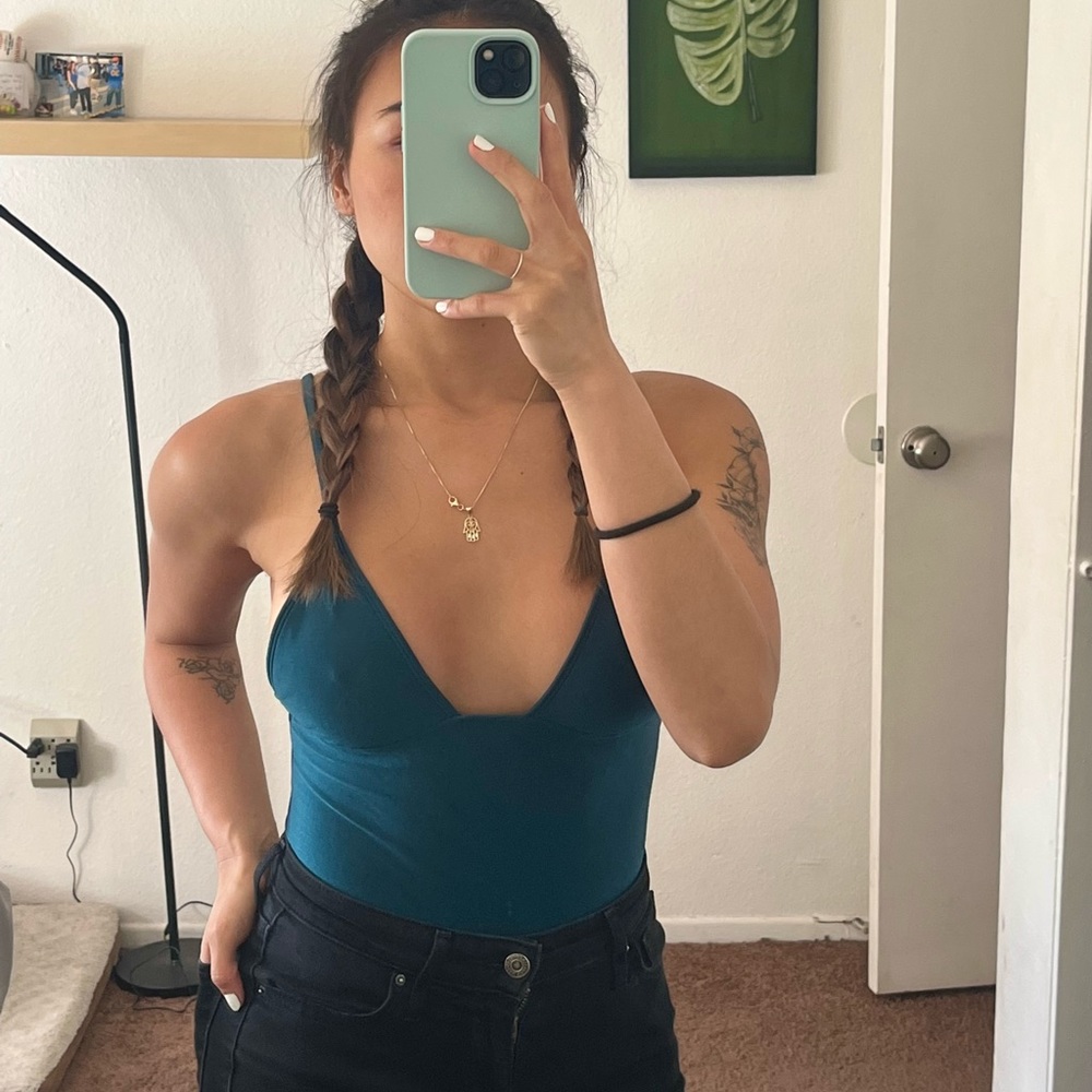 Blue cami top